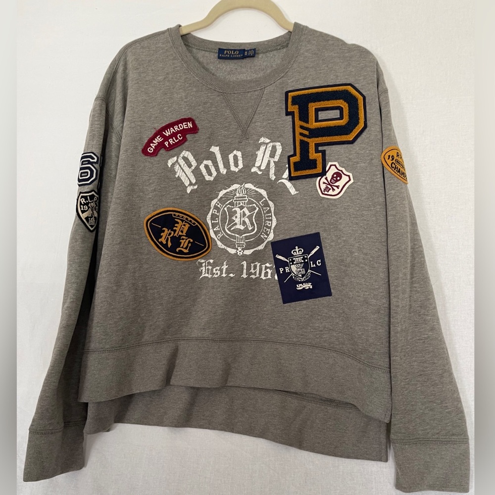 Women Polo Ralph Lauren Cropped Varsity Sweater